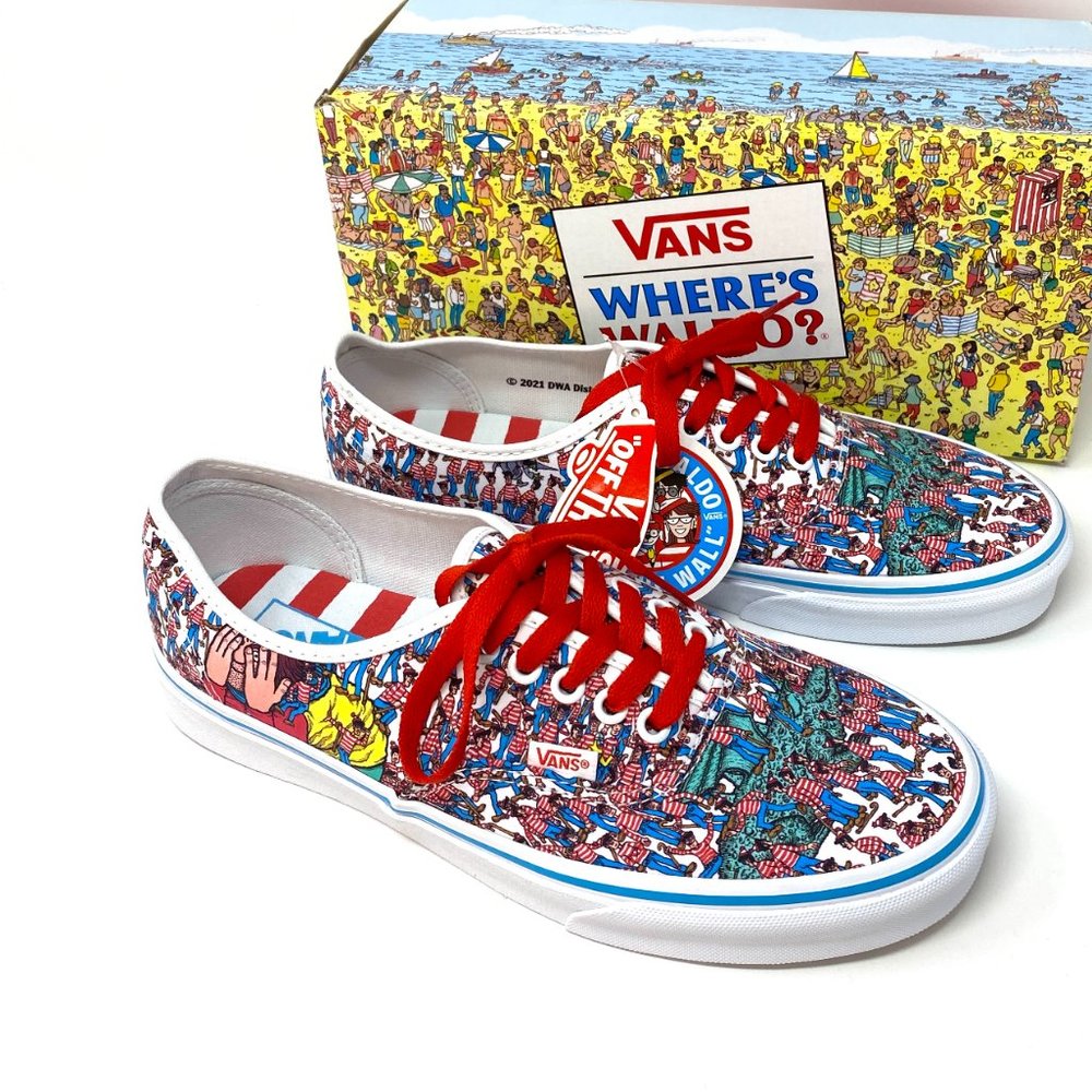 💖MEGA SALE💖VANS Authentic Where_s WALDO Multi Canvas Women's VN0A348A3RZ - Picture 7 of 12